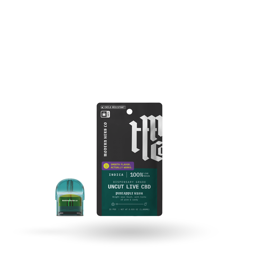 Live CBD Uncut Pod Refill: Pineapple Kush (Indica) 1g