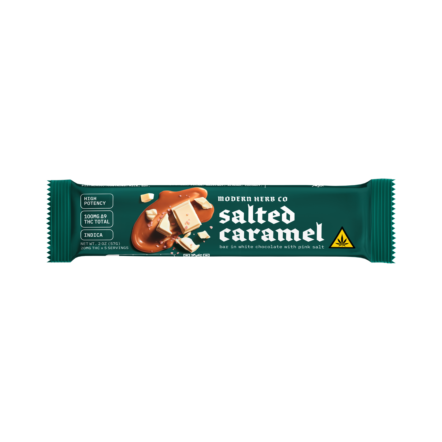 White Chocolate Caramel Bar with Himalayan Salt (Indica)
