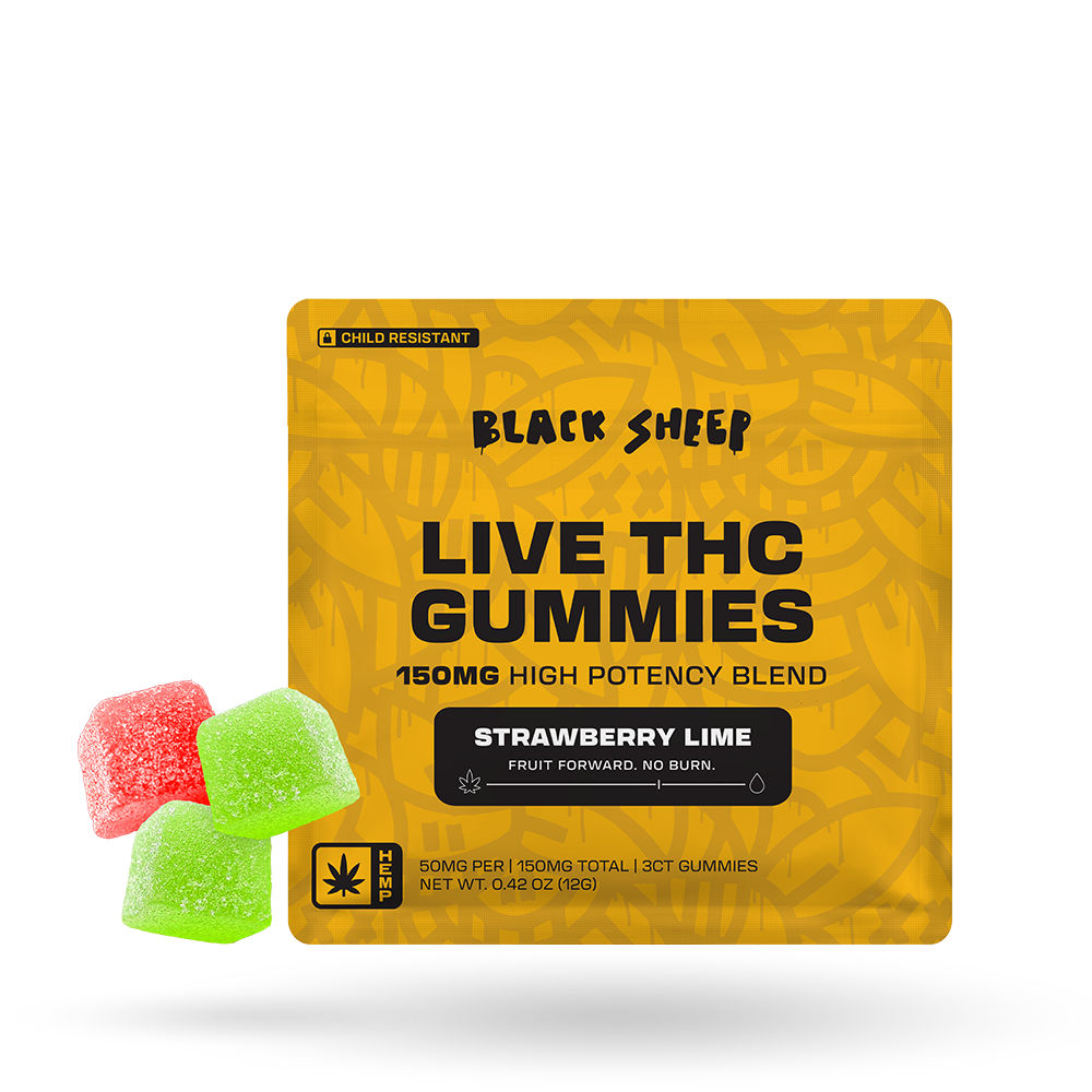 Live THC Quad Blend Gummies 3ct