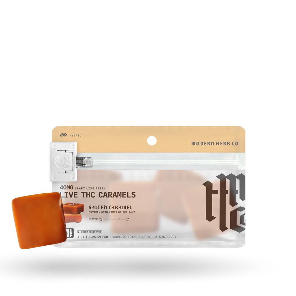 Live Resin Delta 9 Caramels Anytime (Organic) 4ct