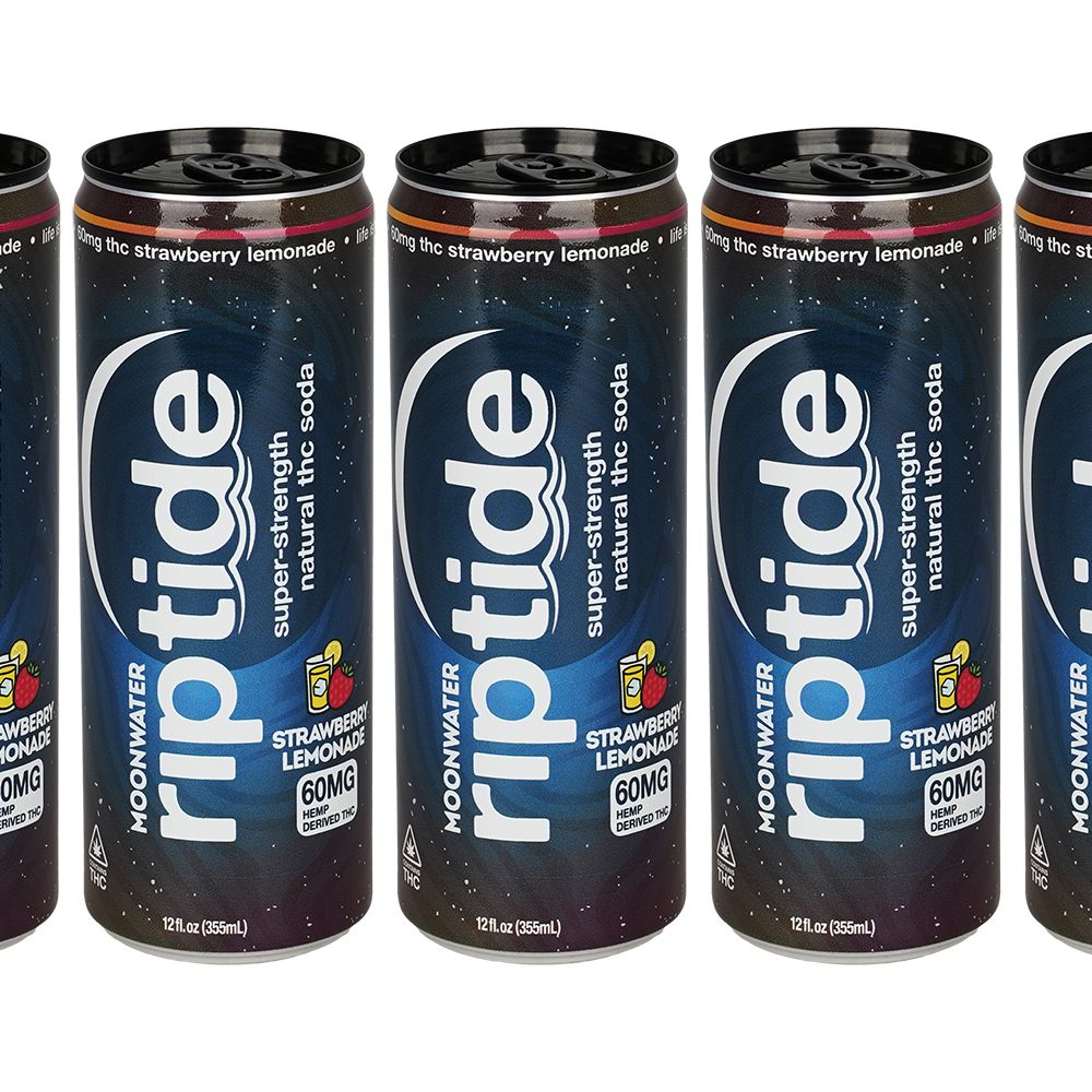 Moonwater Riptide Natural Hemp-Derived D9 THC Infused Soda | 12oz | 60mg | 24ct Case