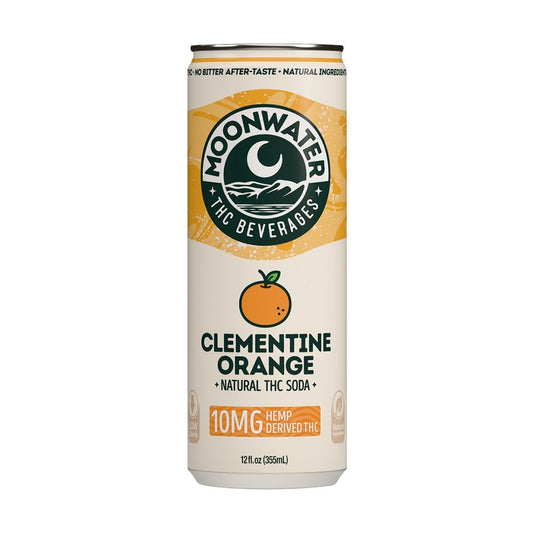 Moonwater Natural Hemp-Derived D9 THC Infused Soda | 12fl oz Can | 24ct Case