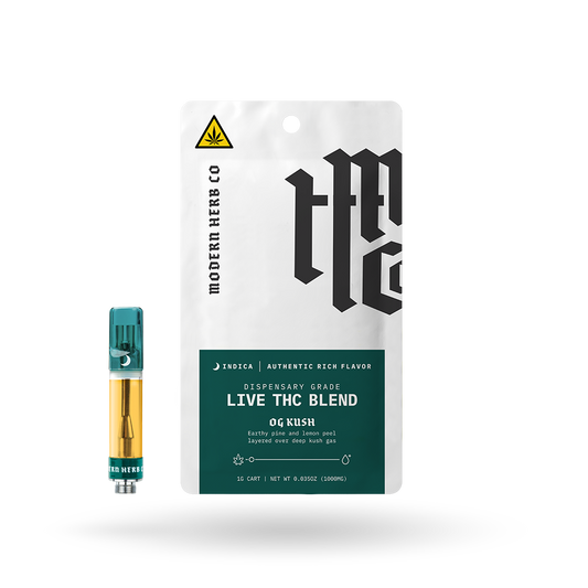 Live THC Vape Cartridge: OG Kush (Indica) 1g