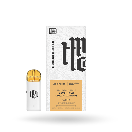 THCa Pod Kit Live Resin Liquid Diamonds: Gelato (Hybrid) - 1g