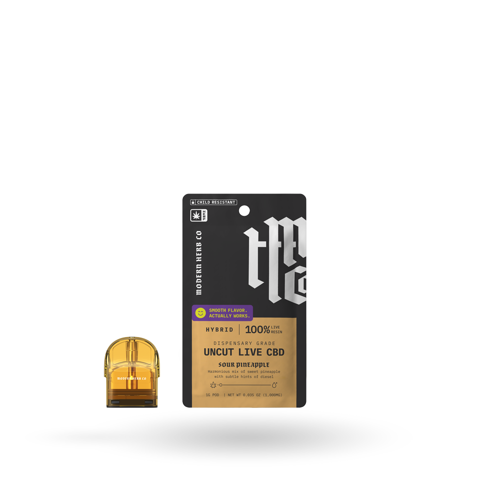 Live CBD Uncut Pod Refill: Sour Pineapple (Hybrid) 1g