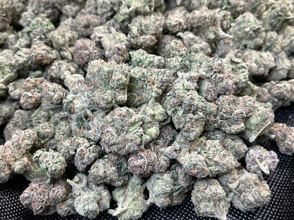 Cheap Prerolls filled with 1.5 grams of YaYa Sativa - 28.12% - 1 Preroll, from Stewart Hemp, seen enlarged for trichome coverage