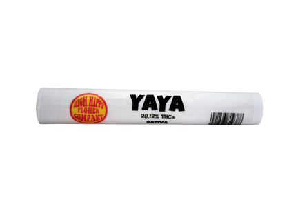 Cheap Prerolls - YaYa Sativa - 1.5g - 28.12% - 1 Preroll from Stewart Hemp, ship in durable plastic tubes (front)