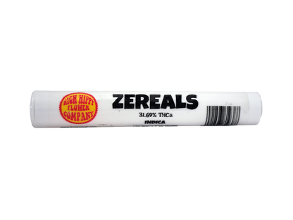 Cheap Prerolls filled with Zerealz Indica Strain - 31.69% - 1 preroll per tube.