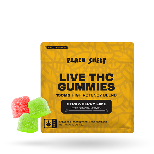 Live THC Quad Blend Gummies 3ct