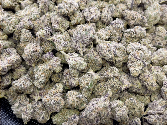 Pink Pineapple Sativa Strain - High THCa Flower - 36.52% from StewartHemp.com, seen enlarged in pounds #smokeup