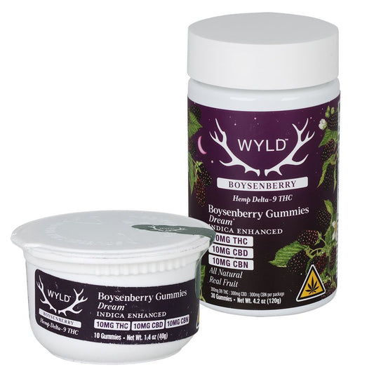 WYLD D9 Blend Gummies 3:1 D9, CBD, & CBN