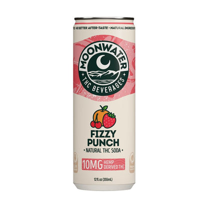 Moonwater Natural Hemp-Derived D9 THC Infused Soda | 12fl oz Can | 24ct Case