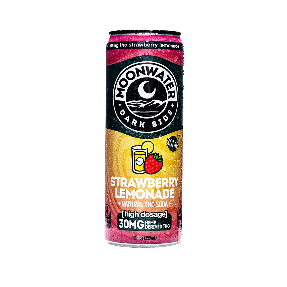 Moonwater Natural Hemp-Derived D9 THC Infused Soda | 12fl oz Can | 24ct Case