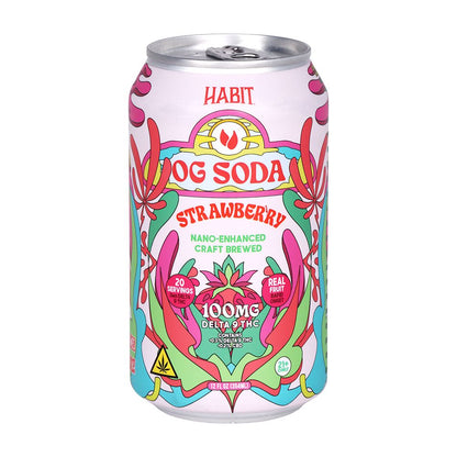 Habit D9 THC OG Soda | 12oz | 100mg | 6ct Pack