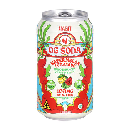 Habit D9 THC OG Soda | 12oz | 100mg | 6ct Pack