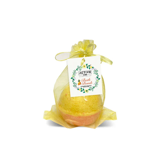 ACTIV8 CBD Bath Bomb: Pineapple Mango - 100mg CBD